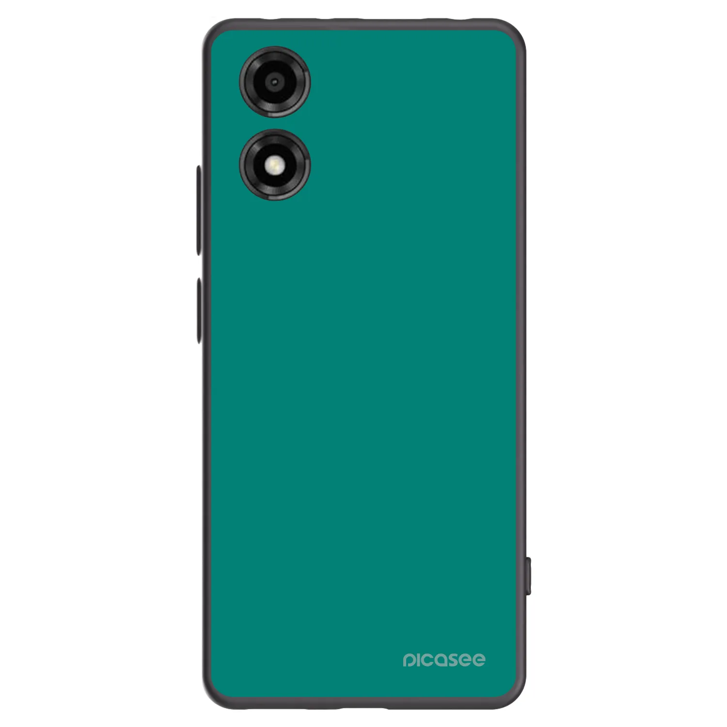 Picasee Μαύρη θήκη σιλικόνης για Motorola Moto E14 - Emerald Mist