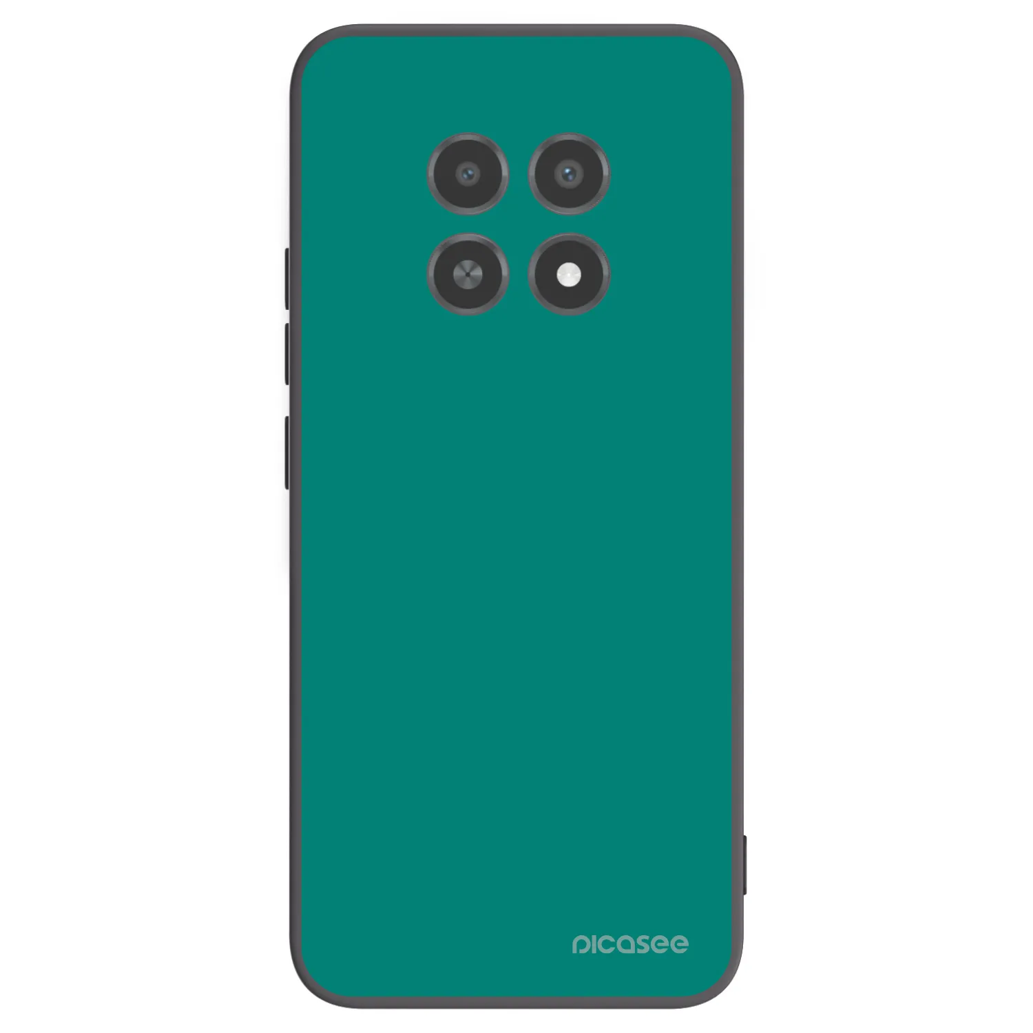 Picasee Μαύρη θήκη σιλικόνης για Realme 12X - Emerald Mist