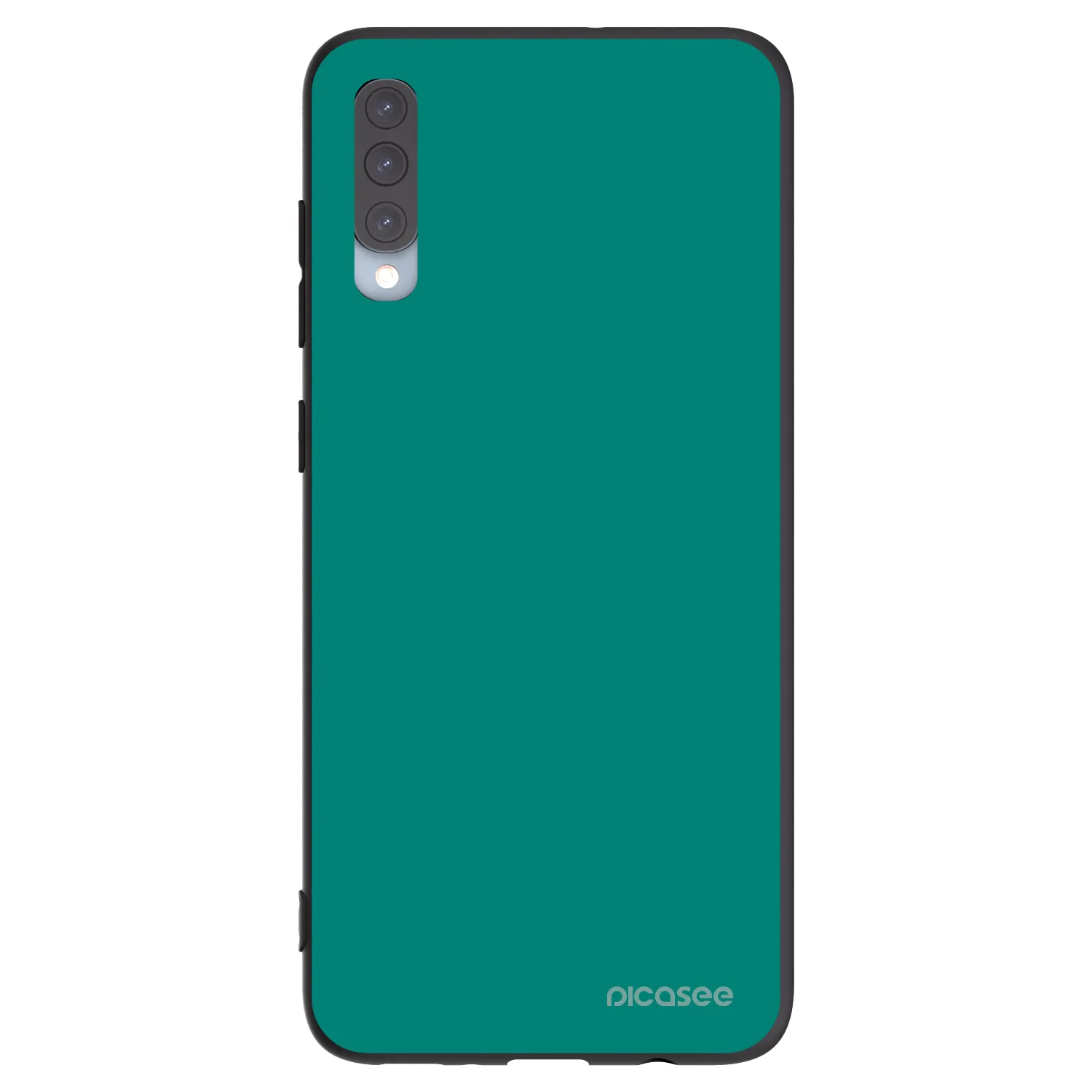 Picasee Μαύρη θήκη σιλικόνης για Samsung Galaxy A70 A705F - Emerald Mist