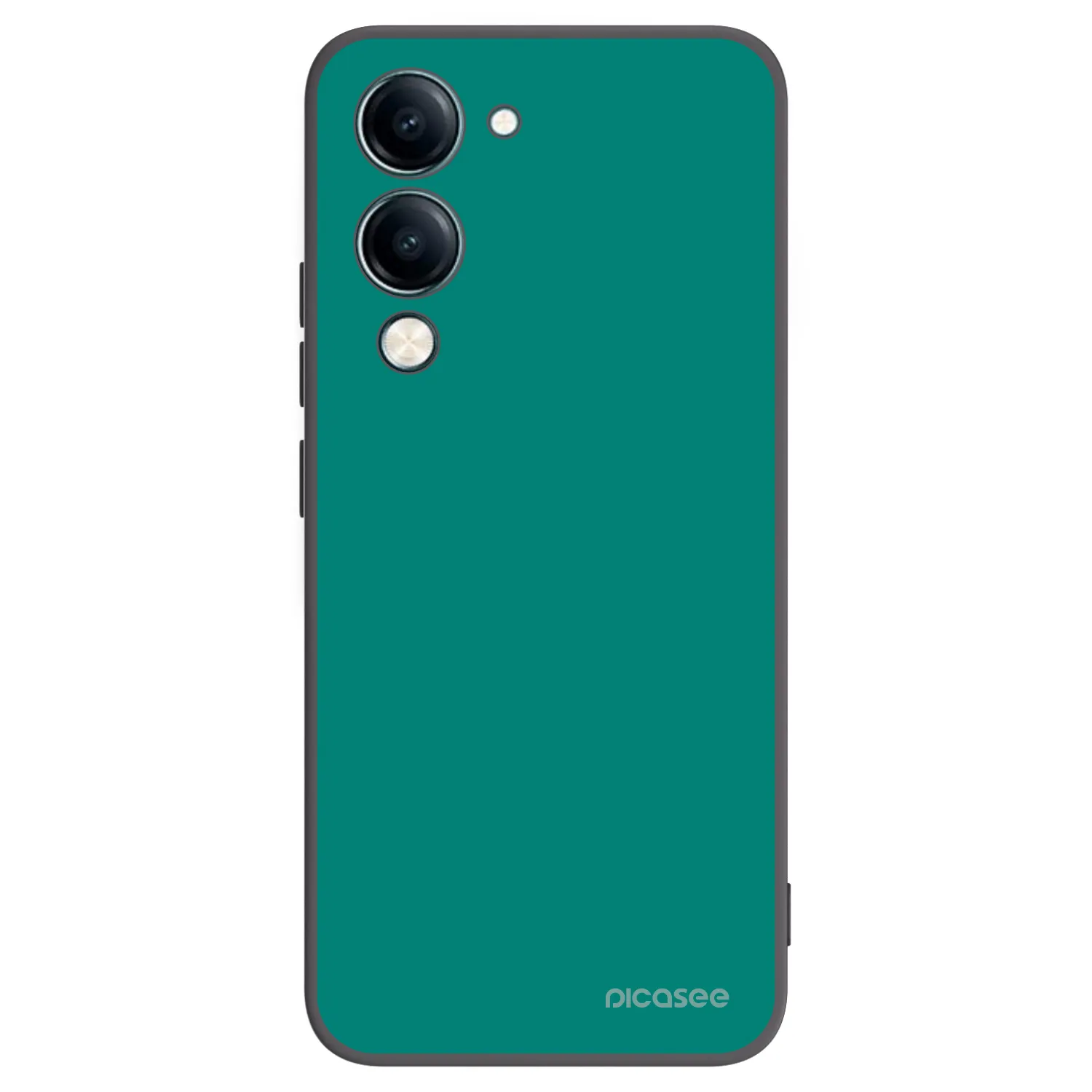 Picasee Μαύρη θήκη σιλικόνης για Vivo Y29s 5G - Emerald Mist