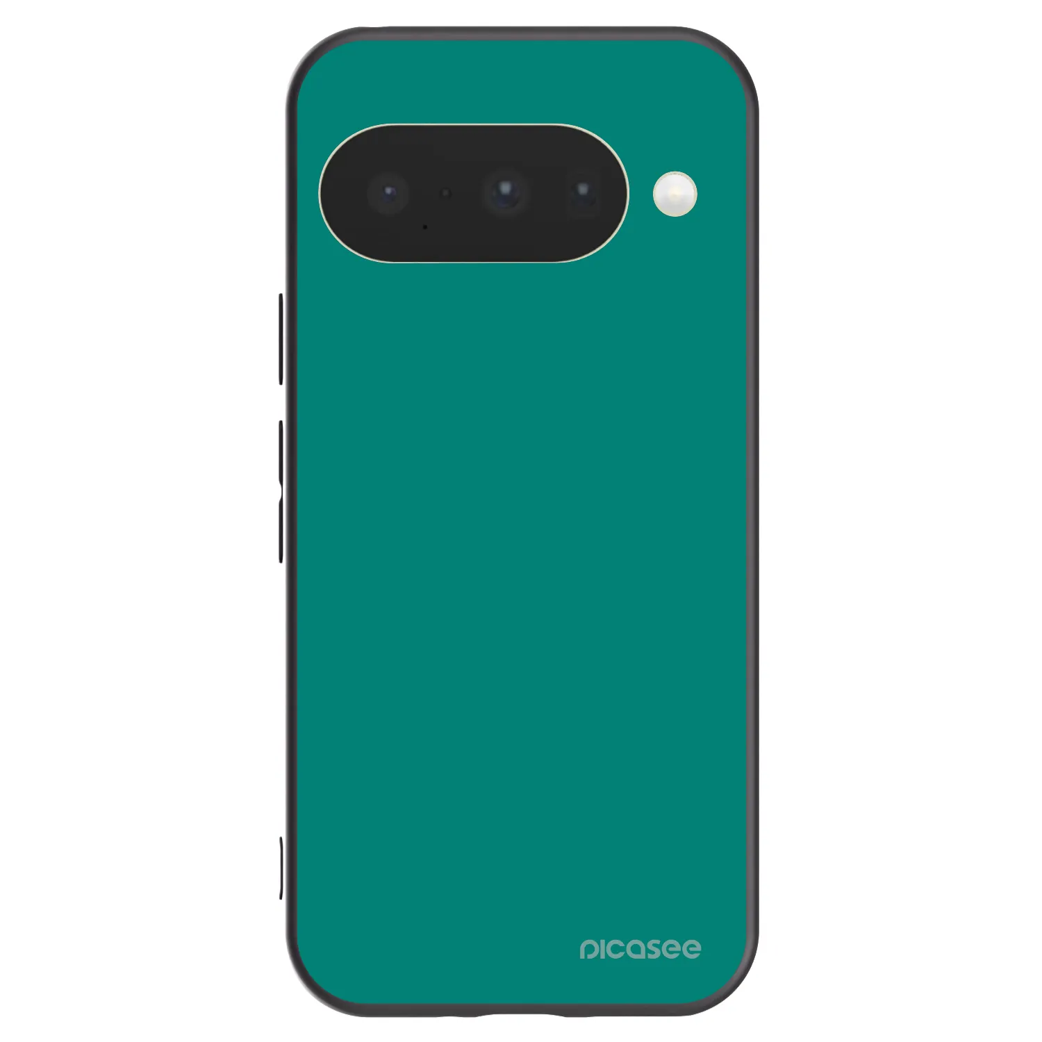 Picasee Μαύρη θήκη σιλικόνης για Google Pixel 10 - Emerald Mist