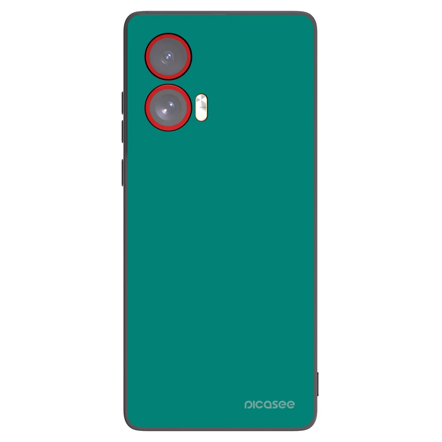Picasee Μαύρη θήκη σιλικόνης για Motorola Edge 50 Fusion - Emerald Mist