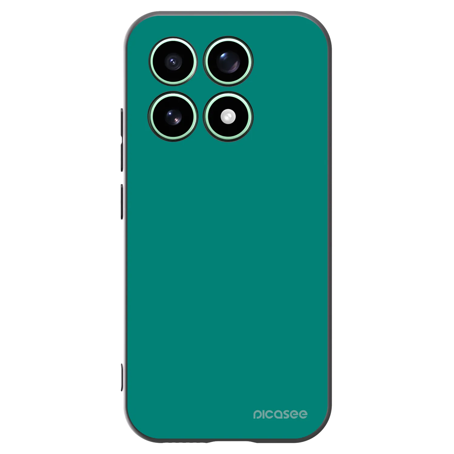 Picasee Μαύρη θήκη σιλικόνης για Xiaomi 17 - Emerald Mist