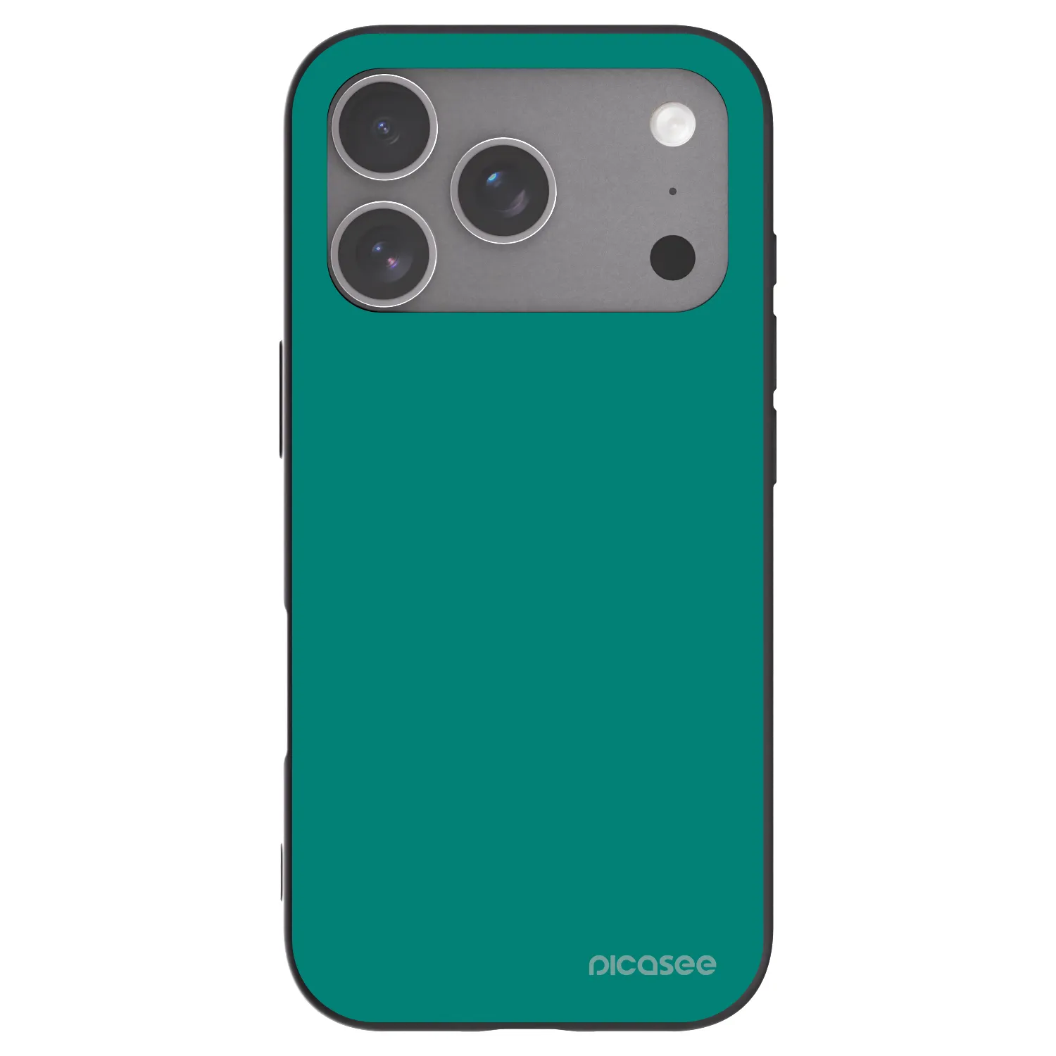 Picasee Μαύρη θήκη σιλικόνης για Apple iPhone 18 Pro - Emerald Mist