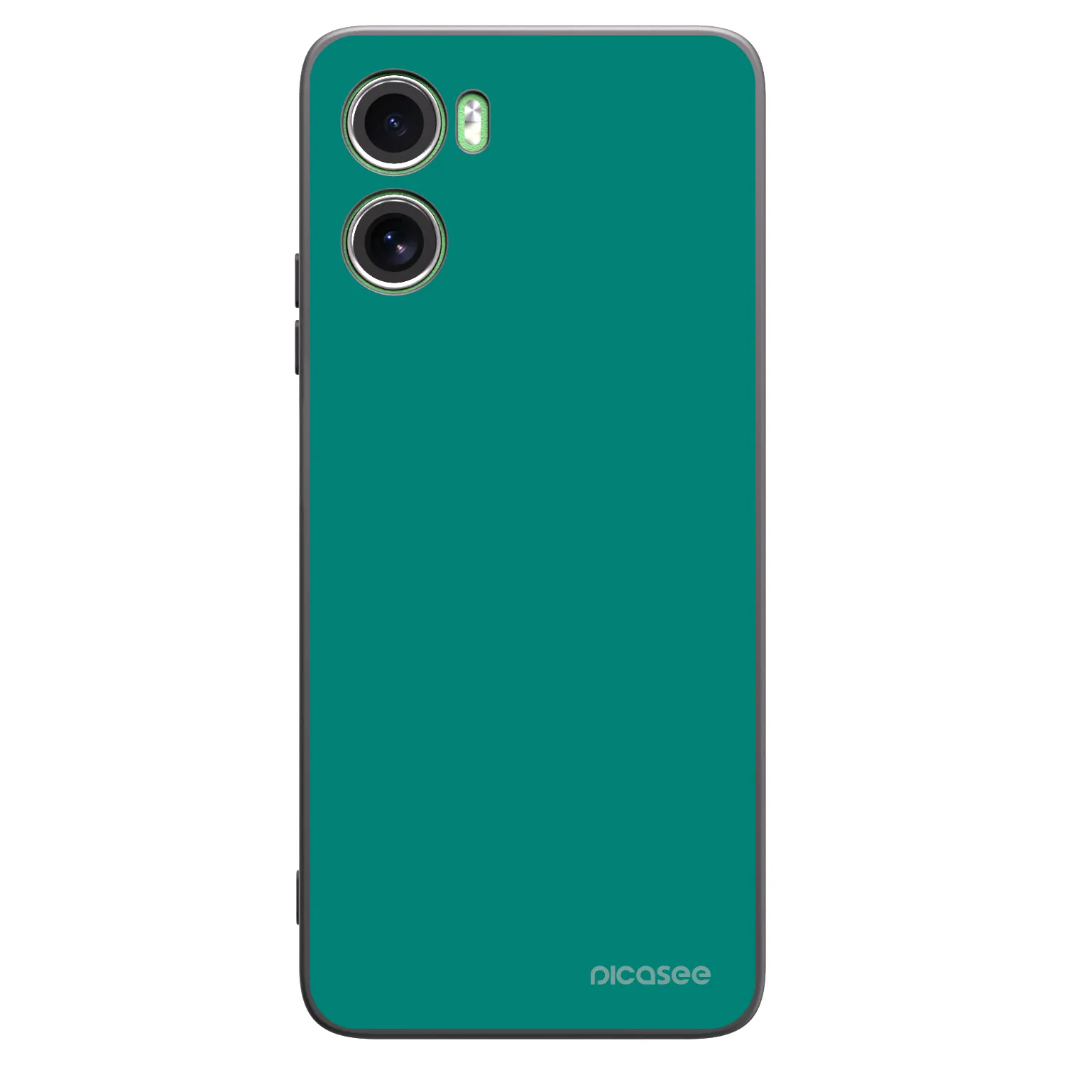 Picasee Μαύρη θήκη σιλικόνης για Motorola Moto G06 - Emerald Mist