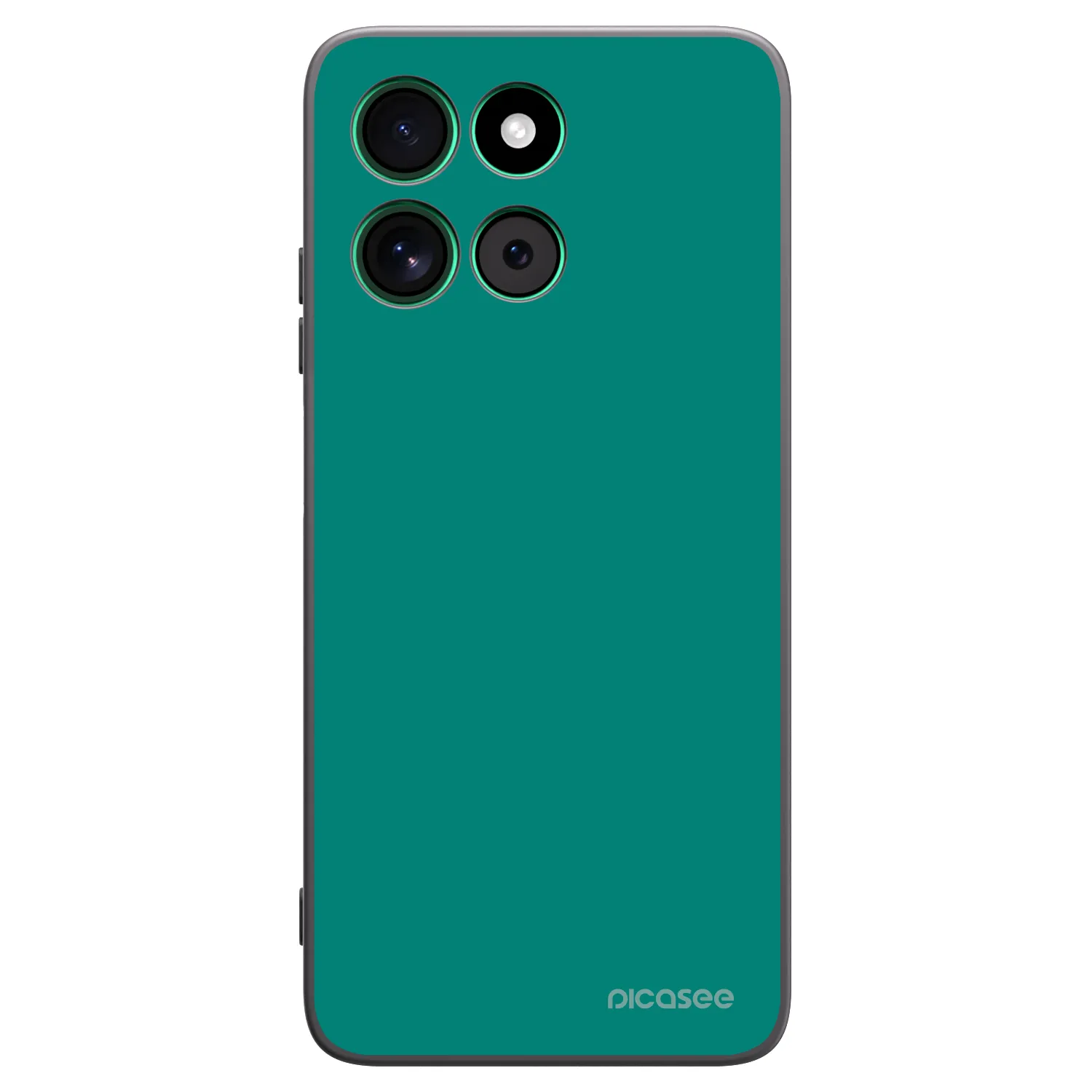 Picasee Μαύρη θήκη σιλικόνης για Motorola Moto G57 Power - Emerald Mist