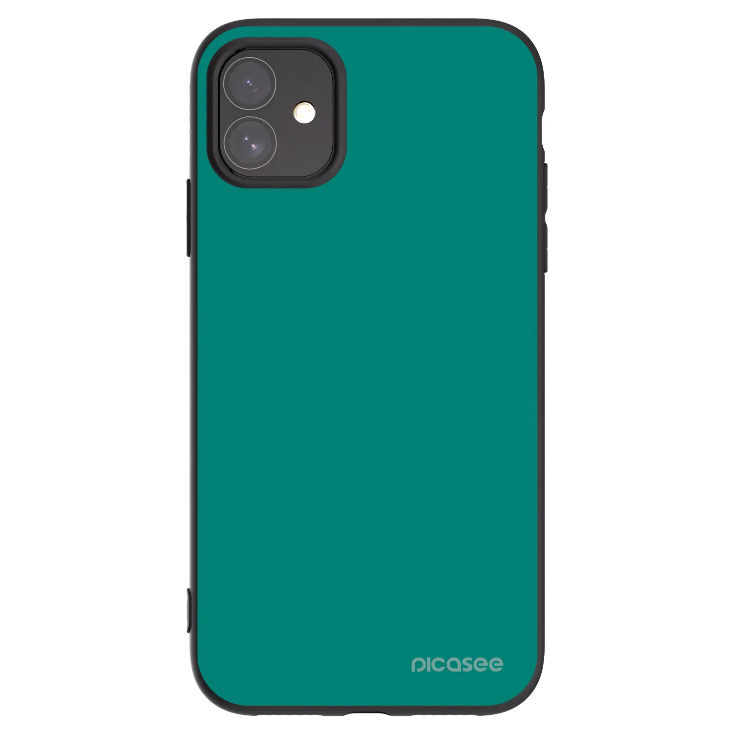 Picasee Μαύρη θήκη σιλικόνης για Apple iPhone 11 - Emerald Mist