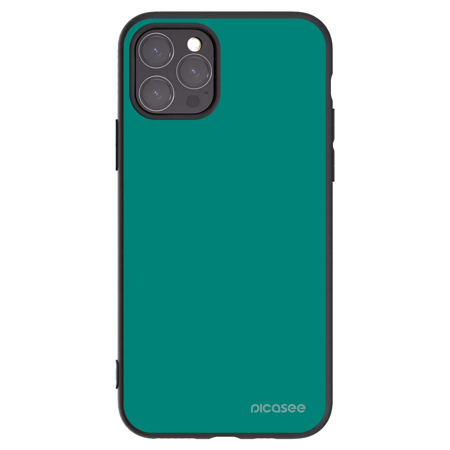 Picasee Μαύρη θήκη σιλικόνης για Apple iPhone 11 Pro - Emerald Mist