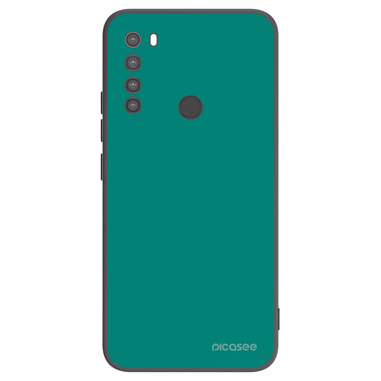 Picasee Μαύρη θήκη σιλικόνης για Xiaomi Redmi Note 8 - Emerald Mist