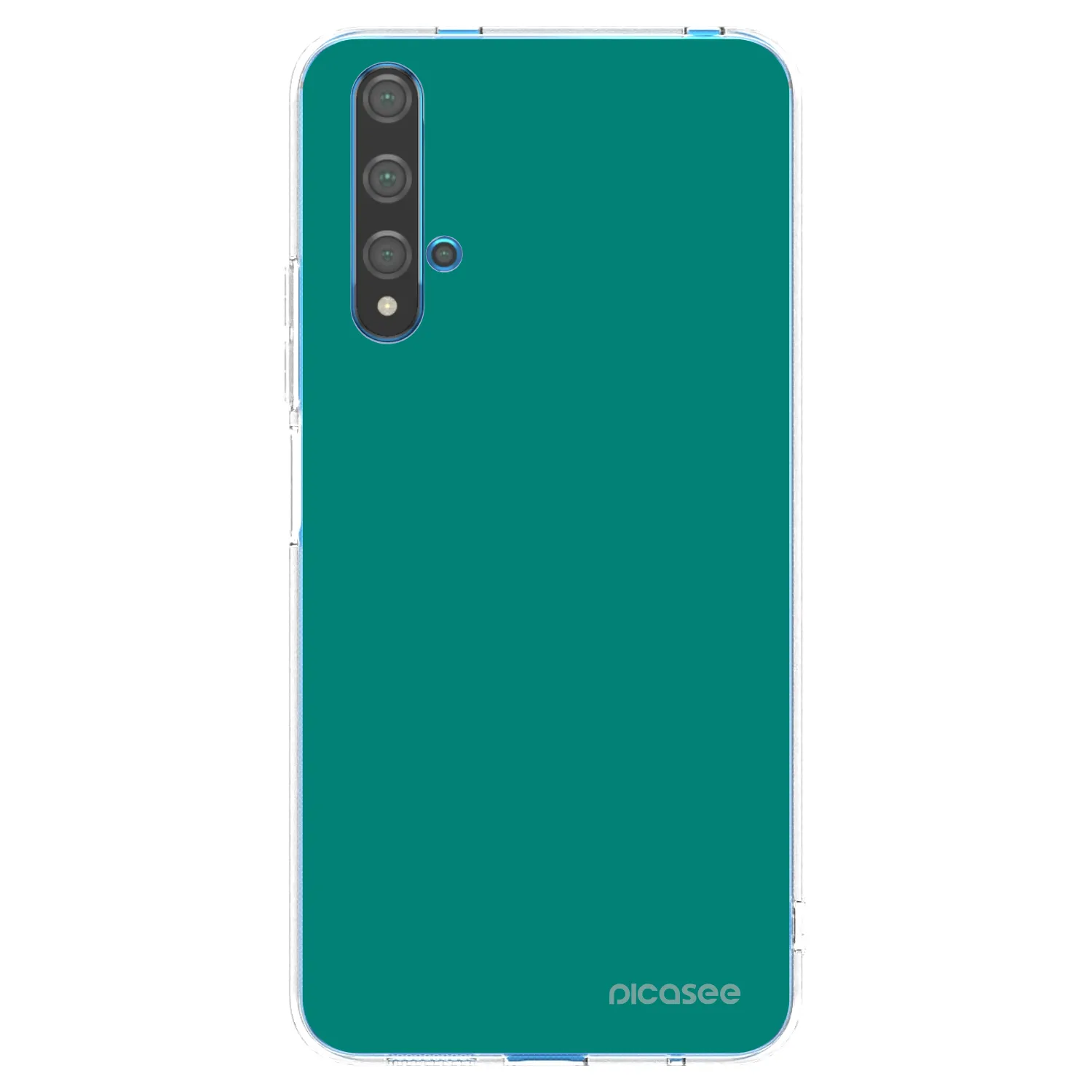 Picasee διαφανής θήκη σιλικόνης Huawei Nova 5T - Emerald Mist