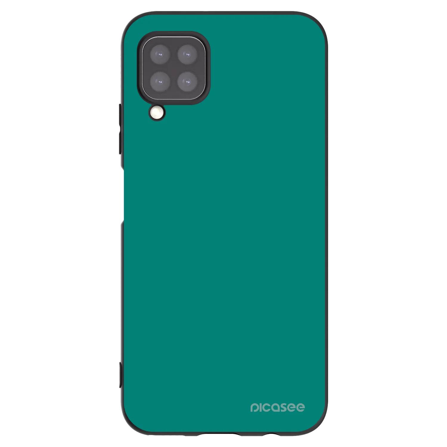 Picasee Μαύρη θήκη σιλικόνης για Huawei P40 Lite - Emerald Mist