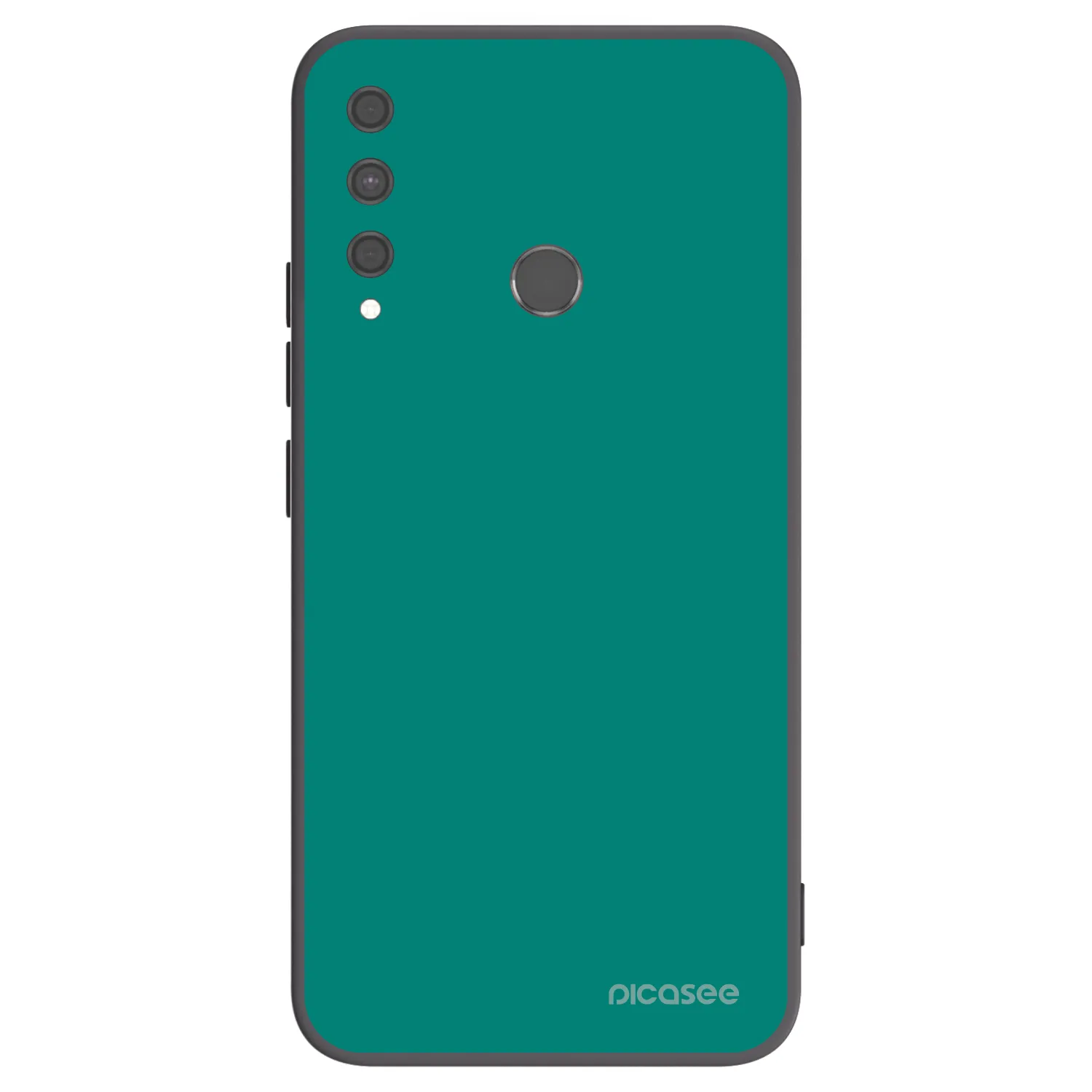Picasee Μαύρη θήκη σιλικόνης για Huawei P40 Lite E - Emerald Mist