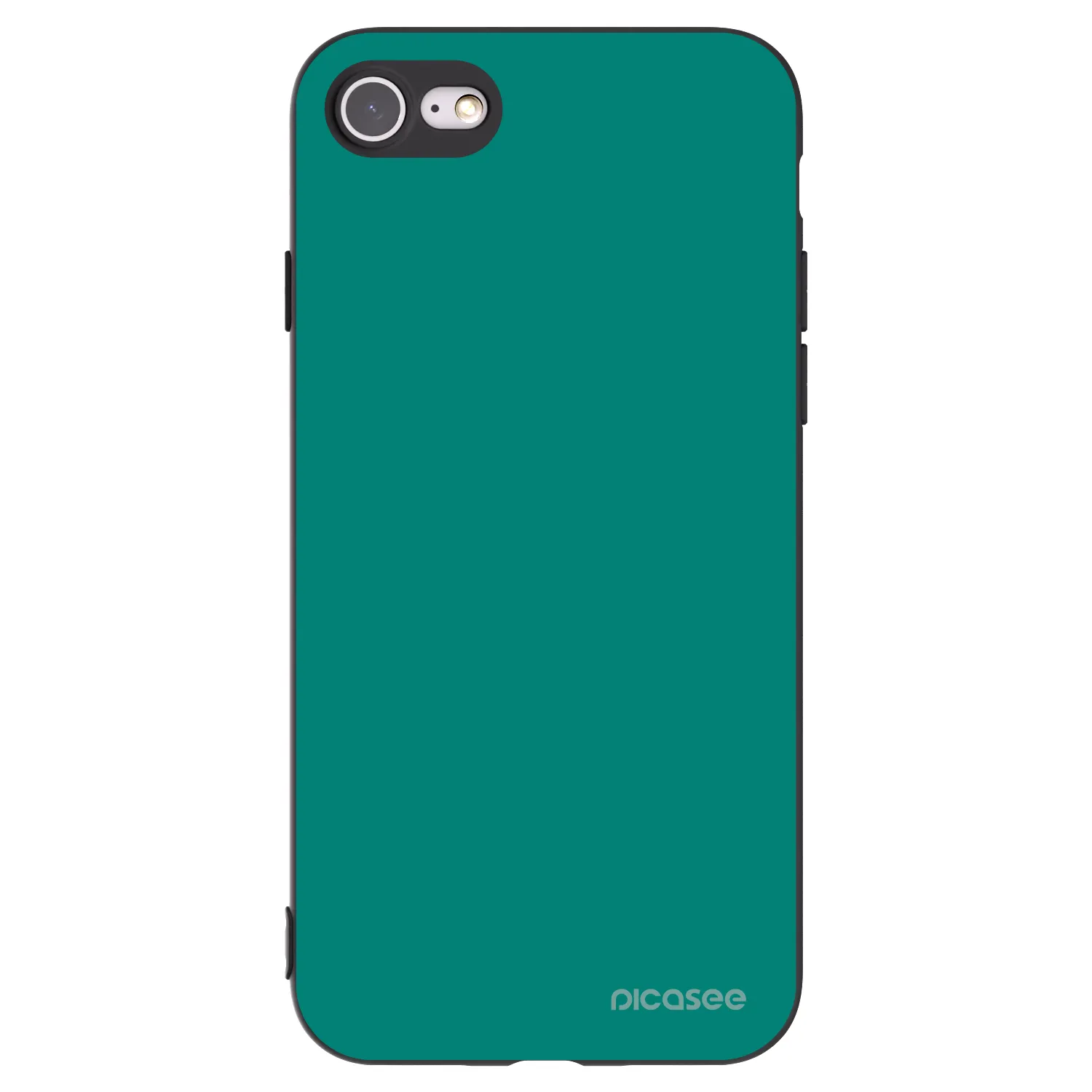 Picasee Μαύρη θήκη σιλικόνης για Apple iPhone SE 2020 - Emerald Mist