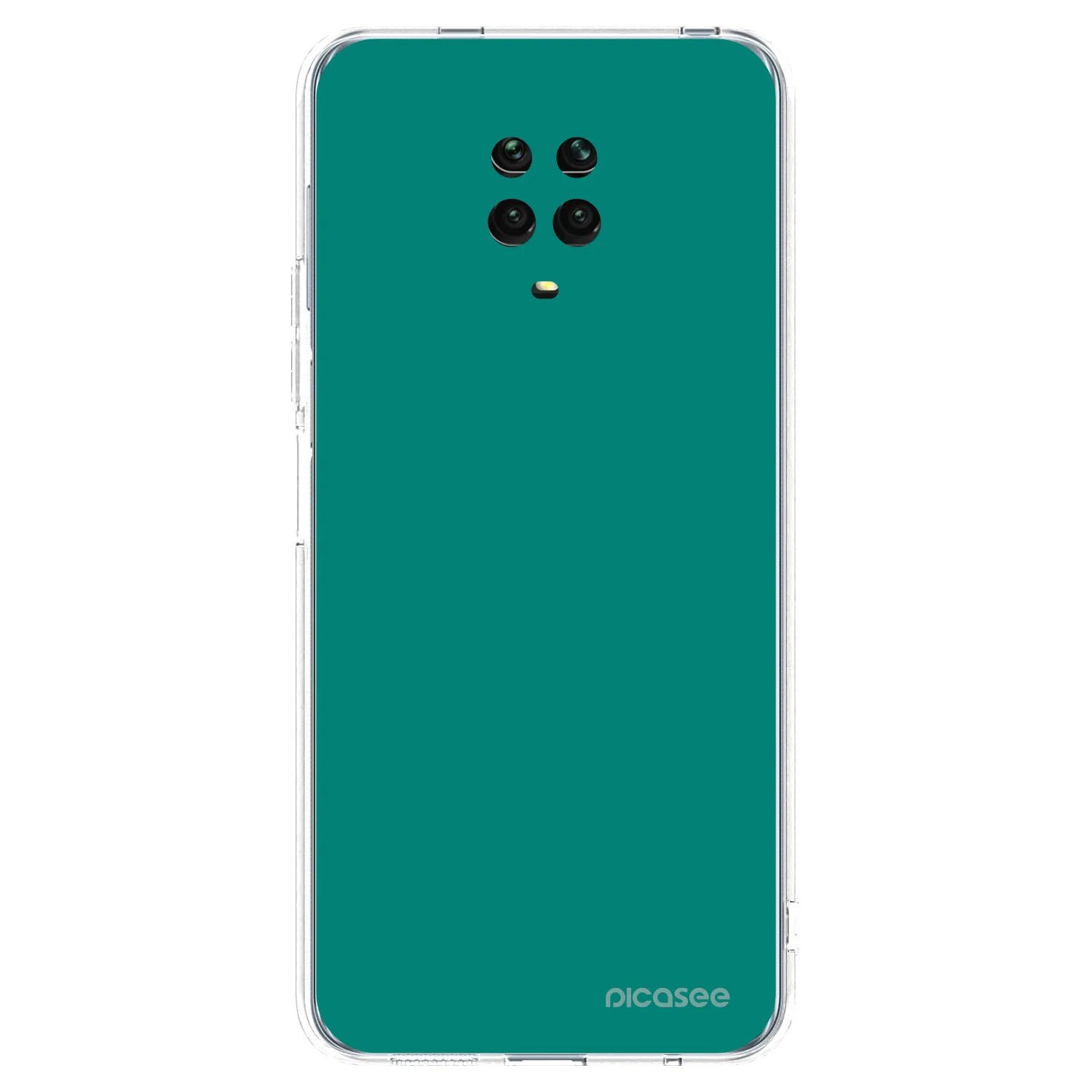 Picasee διαφανής θήκη σιλικόνης Xiaomi Redmi Note 9 Pro - Emerald Mist