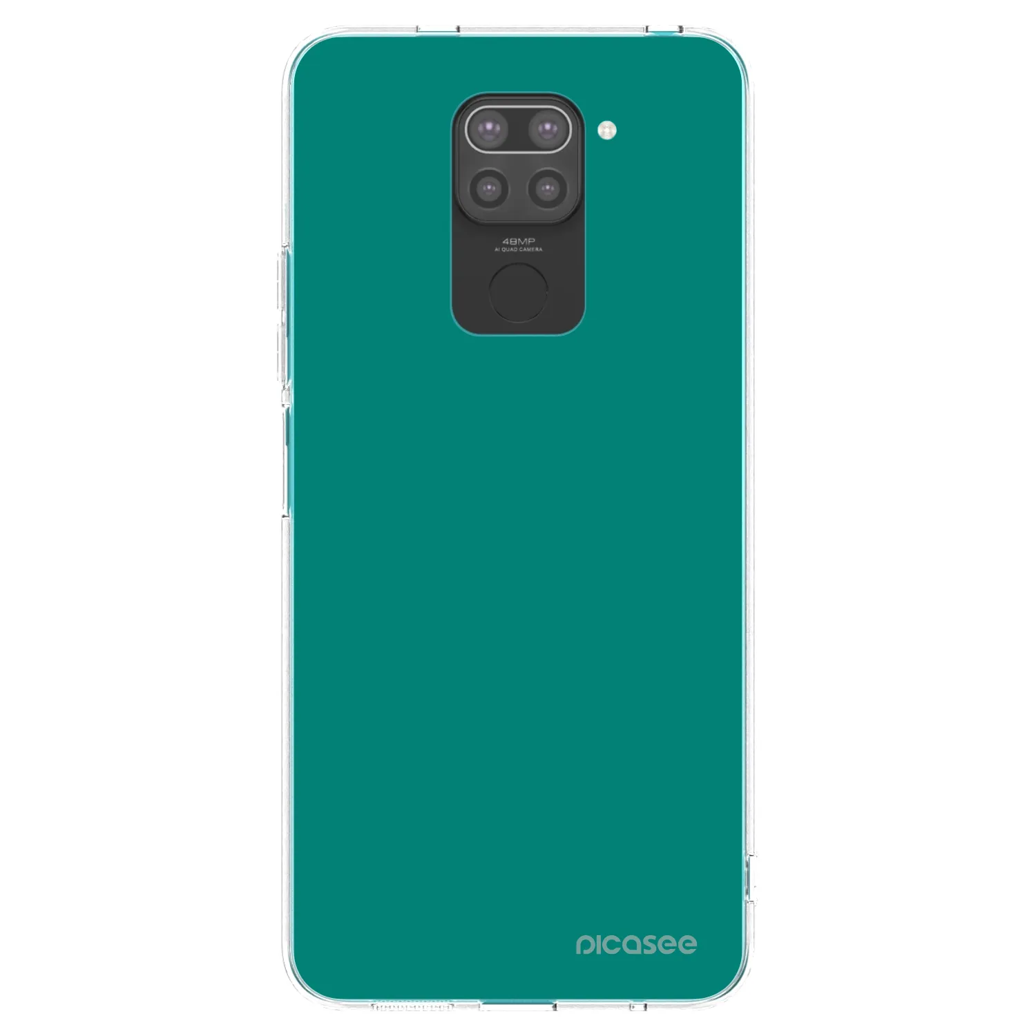 Picasee Μαύρη θήκη σιλικόνης για Xiaomi Redmi Note 9 - Emerald Mist