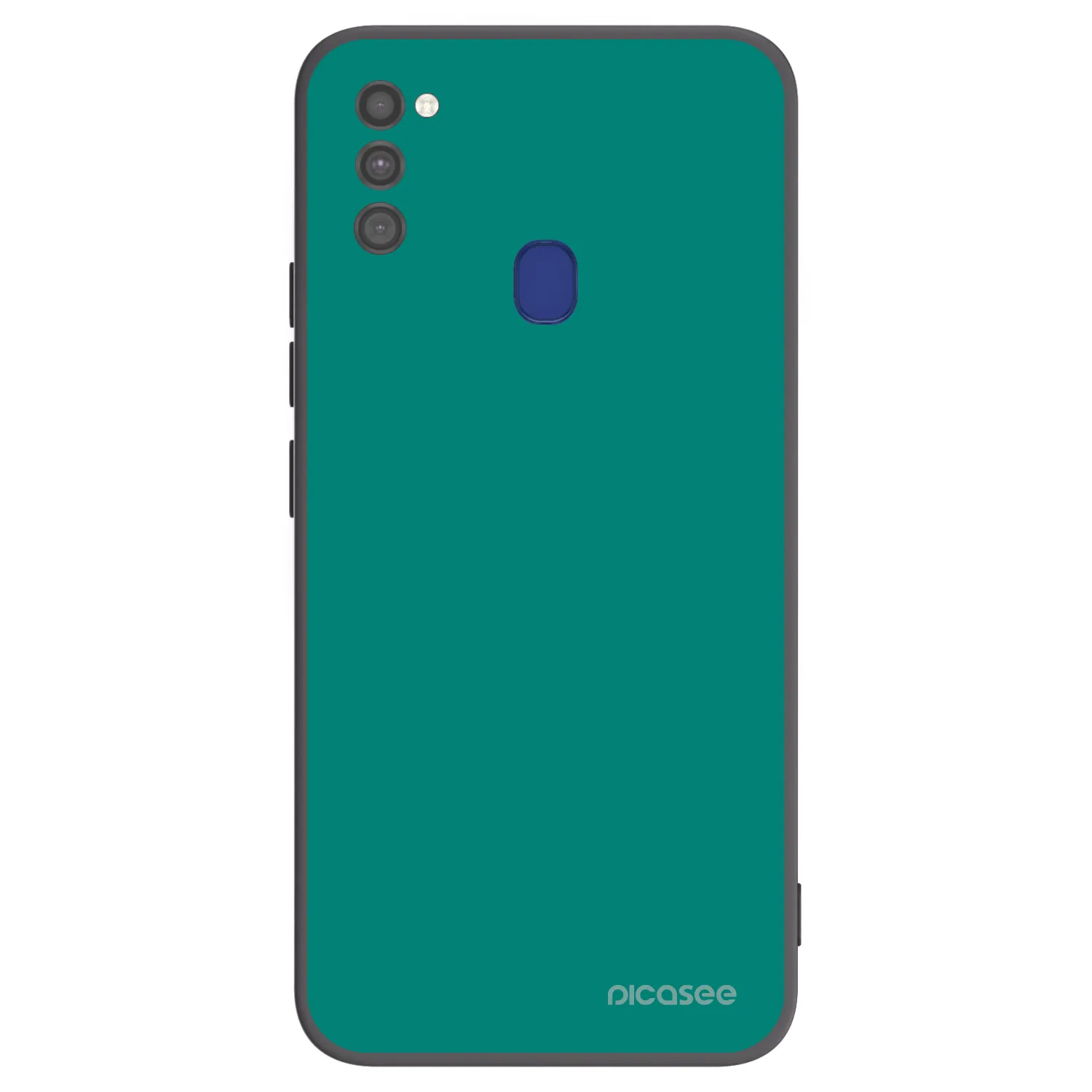 Picasee Μαύρη θήκη σιλικόνης για Samsung Galaxy M21 M215F - Emerald Mist