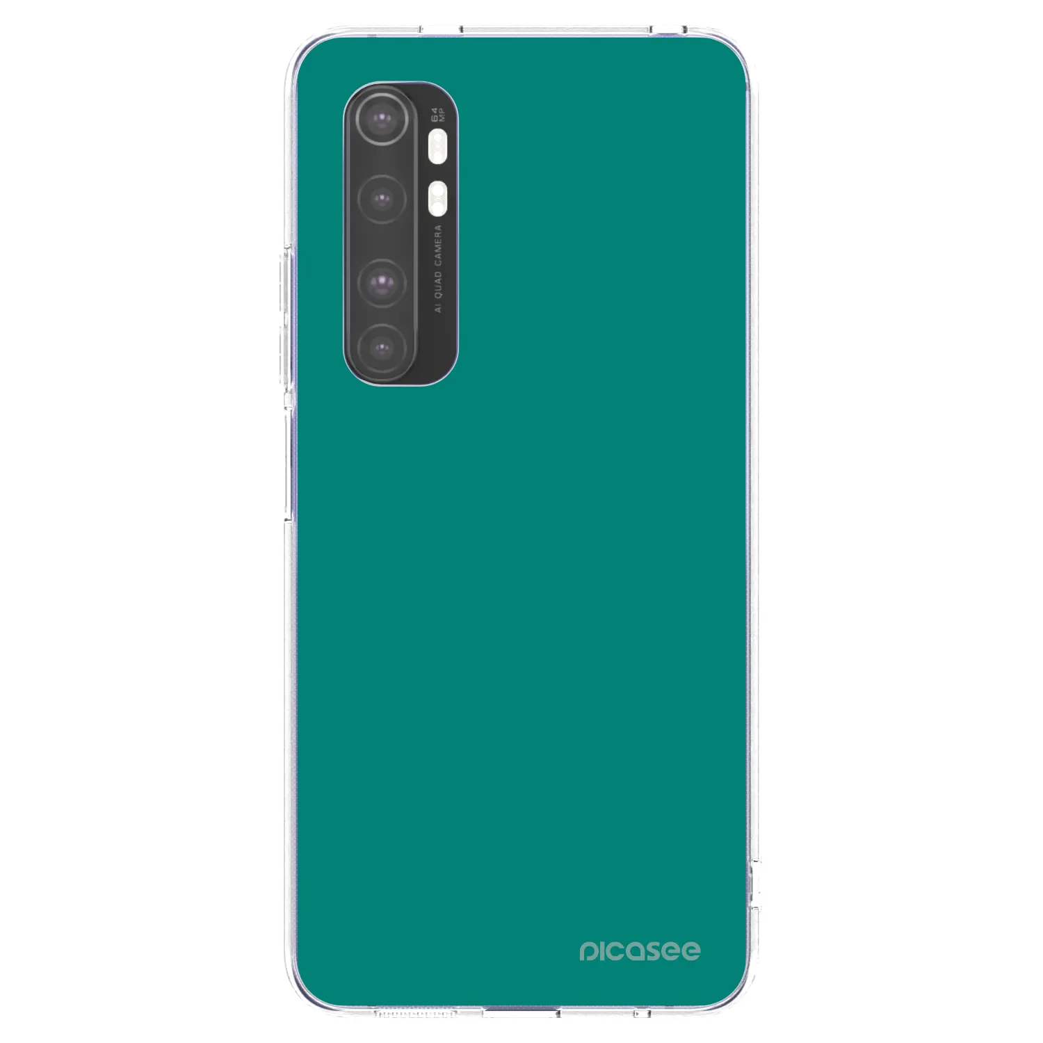 Picasee διαφανής θήκη σιλικόνης Xiaomi Mi Note 10 Lite - Emerald Mist
