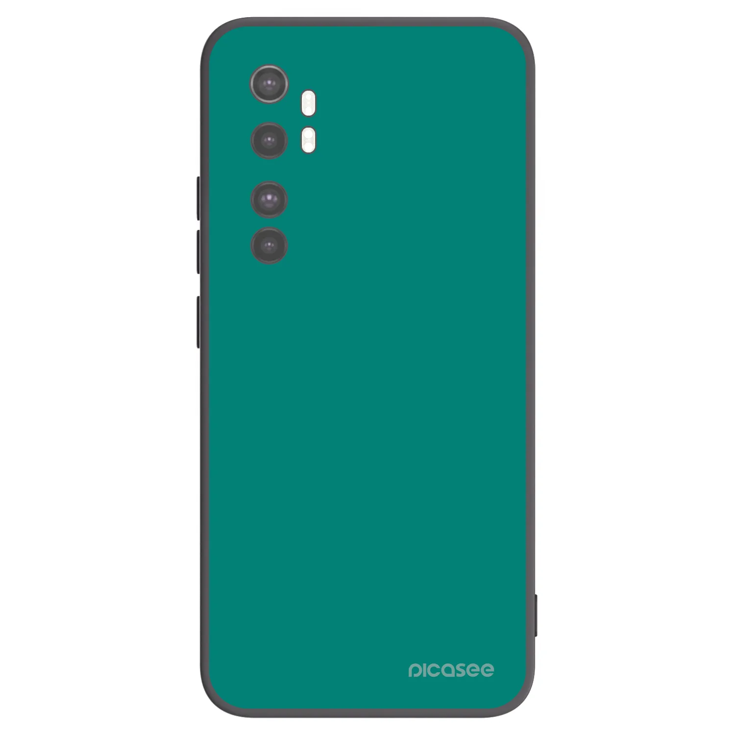 Picasee Μαύρη θήκη σιλικόνης για Xiaomi Mi Note 10 Lite - Emerald Mist