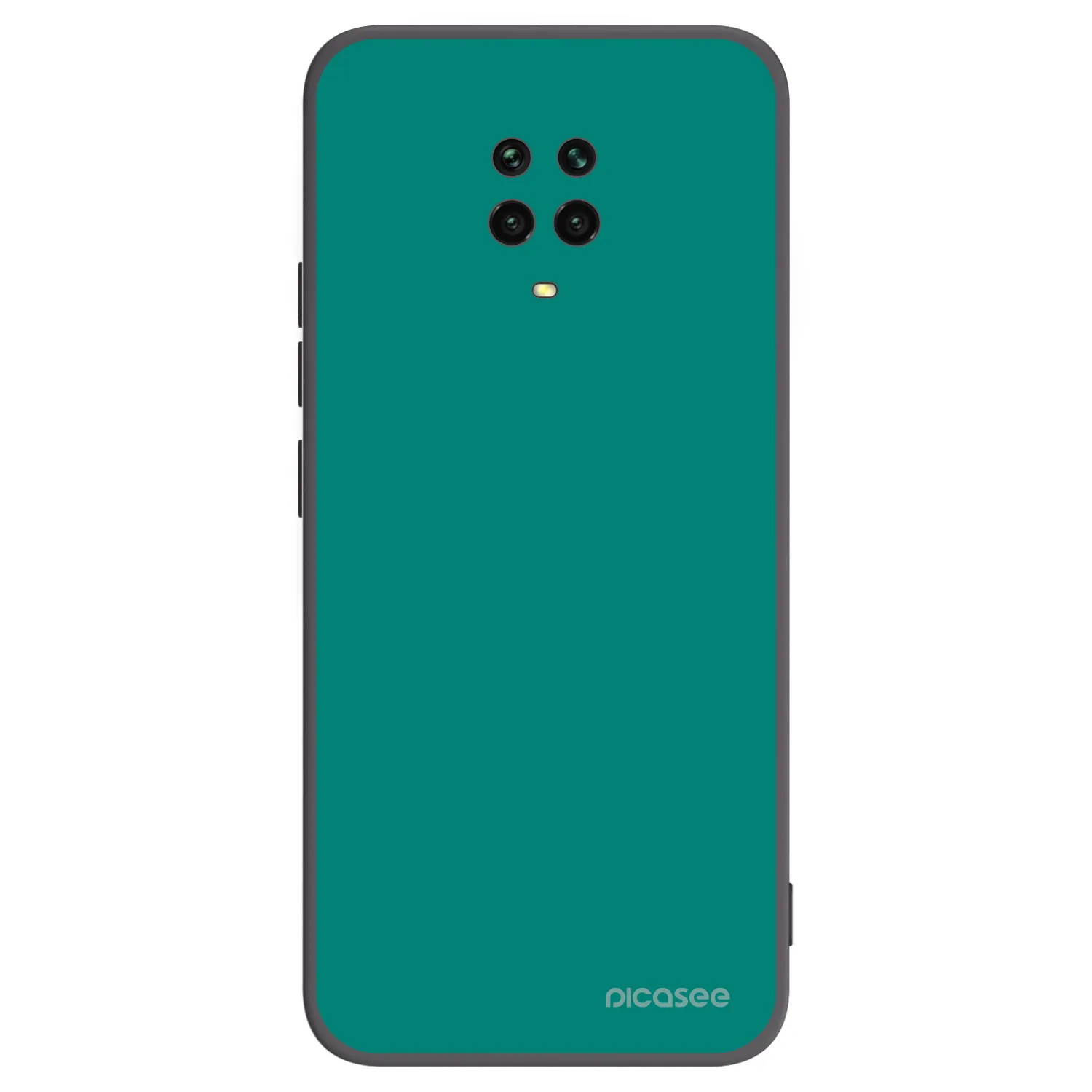 Picasee Μαύρη θήκη σιλικόνης για Xiaomi Redmi Note 9S - Emerald Mist