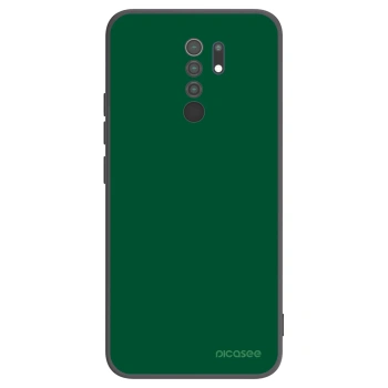 Picasee Μαύρη θήκη σιλικόνης για Xiaomi Redmi 9 - Green Gleam
