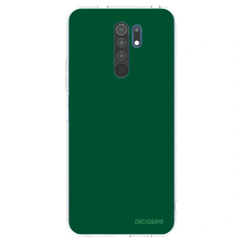 Picasee διαφανής θήκη σιλικόνης Xiaomi Redmi 9 - Green Gleam