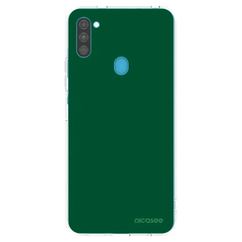 Picasee διαφανής θήκη σιλικόνης Samsung Galaxy M11 - Green Gleam