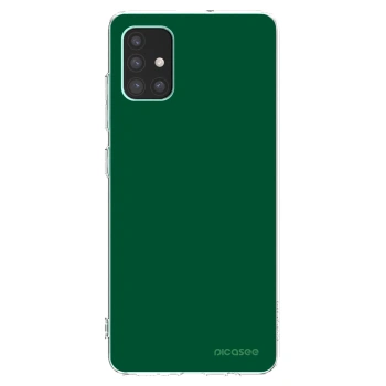 Picasee διαφανής θήκη σιλικόνης Samsung Galaxy M51 M515F - Green Gleam
