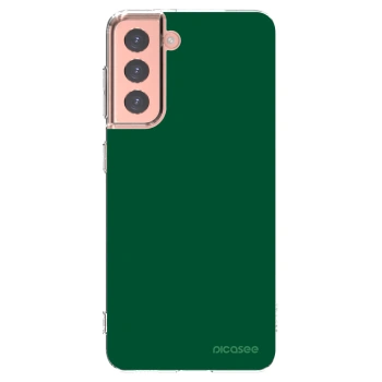 Picasee διαφανής θήκη σιλικόνης Samsung Galaxy S21 5G G991B - Green Gleam