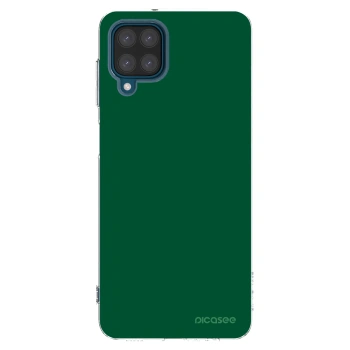 Picasee διαφανής θήκη σιλικόνης Samsung Galaxy A12 A125F - Green Gleam