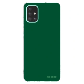 Picasee διαφανής θήκη σιλικόνης Samsung Galaxy M31s - Green Gleam