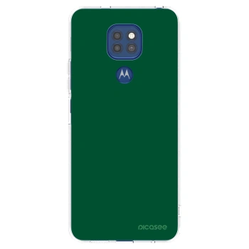 Picasee διαφανής θήκη σιλικόνης Motorola Moto G9 Play - Green Gleam