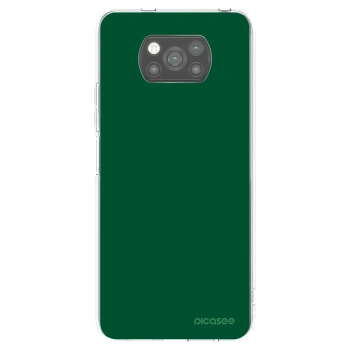 Picasee Μαύρη θήκη σιλικόνης για Xiaomi Poco X3 Pro - Green Gleam