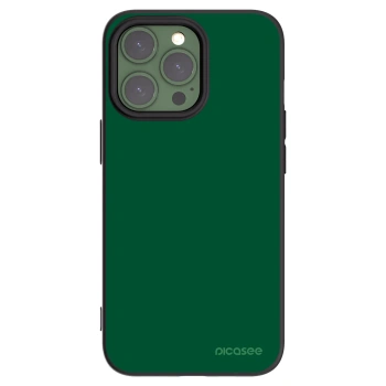 Picasee Μαύρη θήκη σιλικόνης για Apple iPhone 13 Pro - Green Gleam