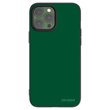 Picasee Μαύρη θήκη σιλικόνης για Apple iPhone 13 Pro Max - Green Gleam