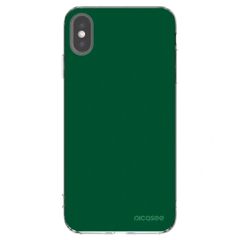 Picasee διαφανής θήκη σιλικόνης Apple iPhone XS Max - Green Gleam