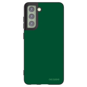 Picasee Μαύρη θήκη σιλικόνης για Samsung Galaxy S21 FE 5G - Green Gleam