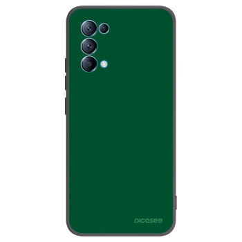 Picasee Μαύρη θήκη σιλικόνης για OPPO A16s - Green Gleam