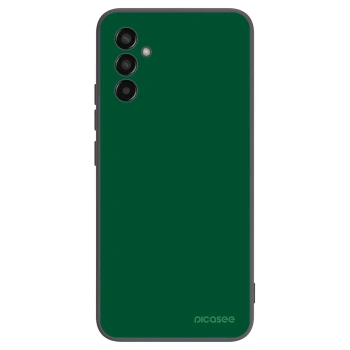 Picasee Μαύρη θήκη σιλικόνης για Samsung Galaxy M13 M135F - Green Gleam