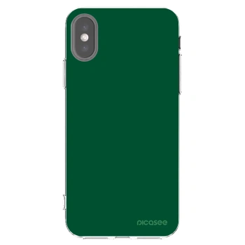 Picasee διαφανής θήκη σιλικόνης Apple iPhone X/XS - Green Gleam