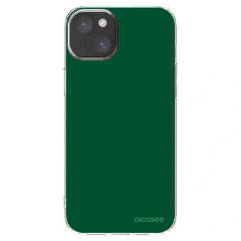 Picasee διαφανής θήκη σιλικόνης Apple iPhone 15 Plus - Green Gleam