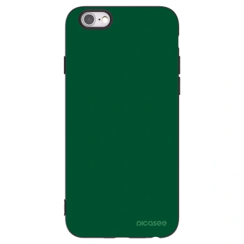 Picasee Μαύρη θήκη σιλικόνης για Apple iPhone 6/6S - Green Gleam