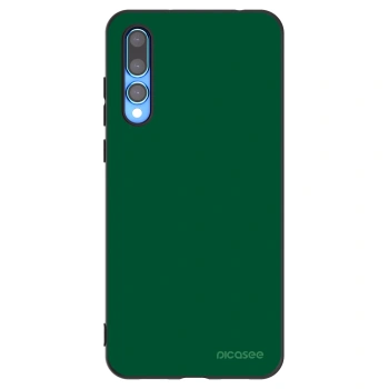 Picasee Μαύρη θήκη σιλικόνης για Huawei P20 Pro - Green Gleam