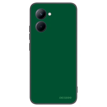 Picasee Μαύρη θήκη σιλικόνης για Realme C33 (2023) - Green Gleam