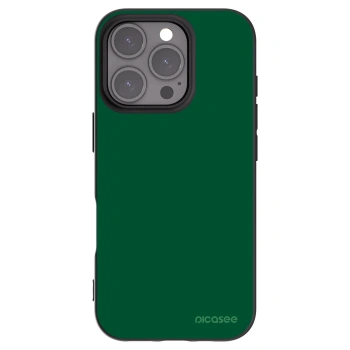 Picasee Μαύρη θήκη σιλικόνης για Apple iPhone 16 Pro - Green Gleam