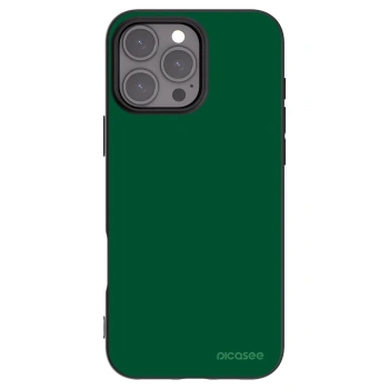 Picasee Μαύρη θήκη σιλικόνης για Apple iPhone 16 Pro Max - Green Gleam
