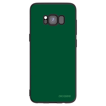 Picasee Μαύρη θήκη σιλικόνης για Samsung Galaxy S8 G950F - Green Gleam