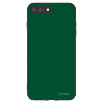 Picasee Μαύρη θήκη σιλικόνης για Apple iPhone 8 Plus - Green Gleam