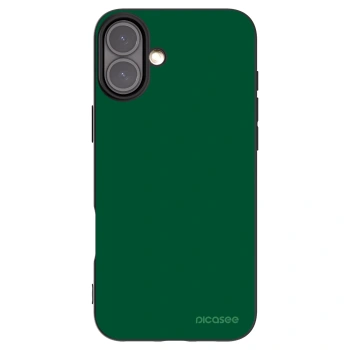 Picasee Μαύρη θήκη σιλικόνης για Apple iPhone 16 Plus - Green Gleam