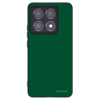 Picasee Μαύρη θήκη σιλικόνης για Xiaomi 14T Pro - Green Gleam