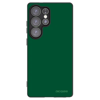 Picasee Μαύρη θήκη σιλικόνης για Samsung Galaxy S25 Ultra 5G - Green Gleam
